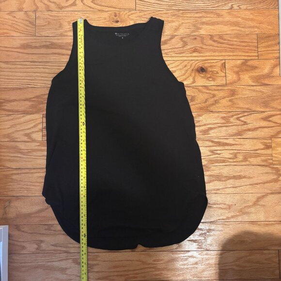 Athleta Focused Essence Semi Fit Tank Womens Small Black Workout Activewear - Picture 6 of 8